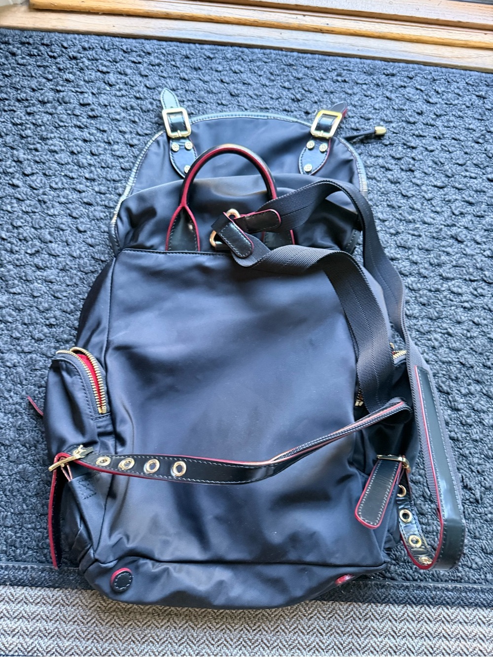 MZ Wallace Backpack - Red Interior with Gold Hardware - Picture 2 of 3